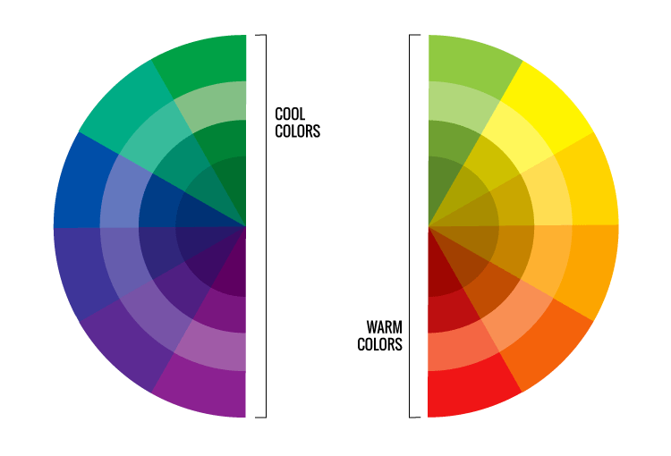 Теория цвета в веб дизайне - теплые и холодные цвета